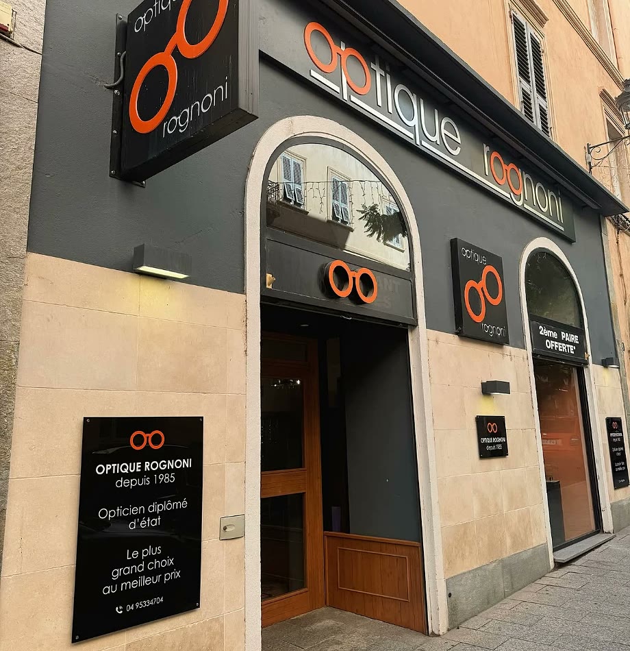 La boutique Optique Rognoni, 8-10 rue César Campinchi à Bastia